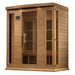 Golden Designs Maxxus 4-Person Corner Near Zero Emf (Under 2Mg) Far Infrared Sauna Canadian Hemlock