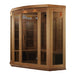 Golden Designs Maxxus "Chaumont Edition" 3 Person Corner Near Zero EMF FAR Infrared Sauna - Canadian Red Cedar