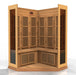 Golden Designs Maxxus "Chaumont Edition" 3 Person Corner Near Zero EMF FAR Infrared Sauna - Canadian Red Cedar