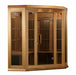 Golden Designs Maxxus "Chaumont Edition" 3 Person Corner Near Zero EMF FAR Infrared Sauna - Canadian Red Cedar