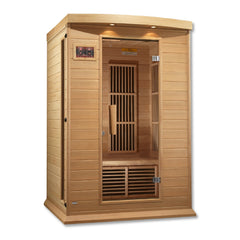 Golden Designs Maxxus 2 Person Low EMF FAR Infrared Carbon Canadian Hemlock Sauna - MX-K206-01