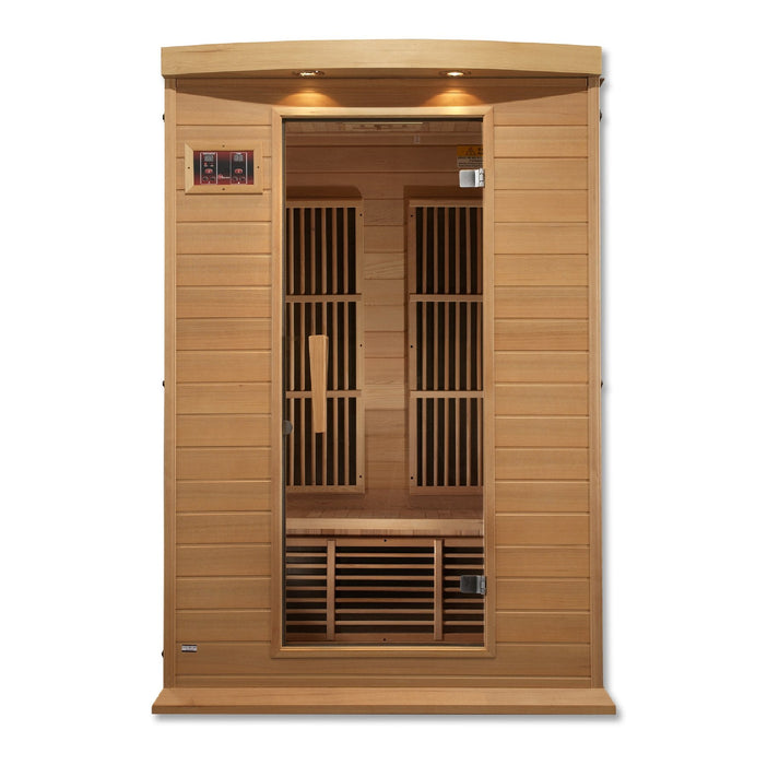 Golden Designs Maxxus Low EMF FAR Infrared Sauna Canadian Hemlock - MX-K206-01