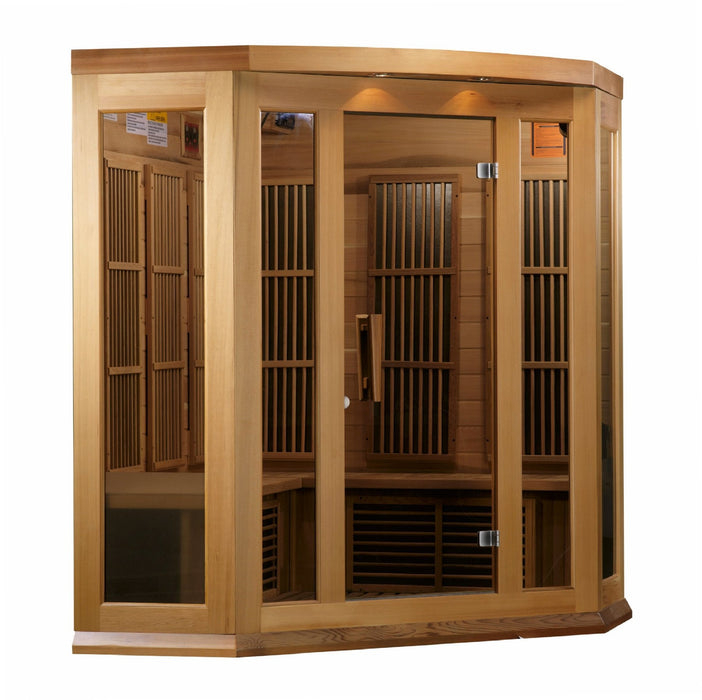 Golden Designs Maxxus Low EMF FAR Infrared Sauna Canadian Red Cedar - MX-K356-01 CED