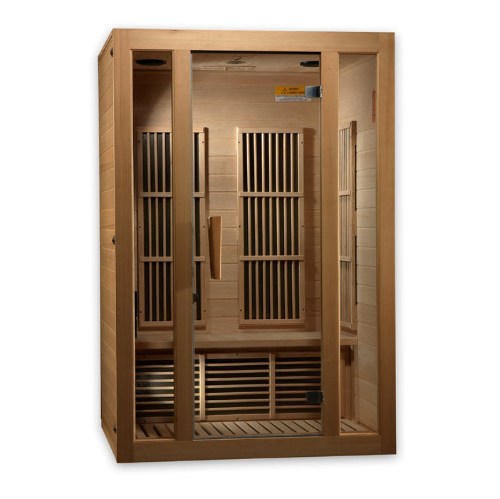 Golden Designs Maxxus "Seattle" 2 Person Low EMF FAR Infrared Sauna Canadian Hemlock - MX-J206-01