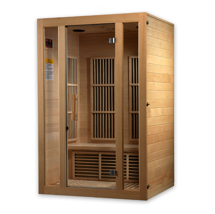 Golden Designs Maxxus "Seattle" 2 Person Low EMF FAR Infrared Sauna Canadian Hemlock - MX-J206-01