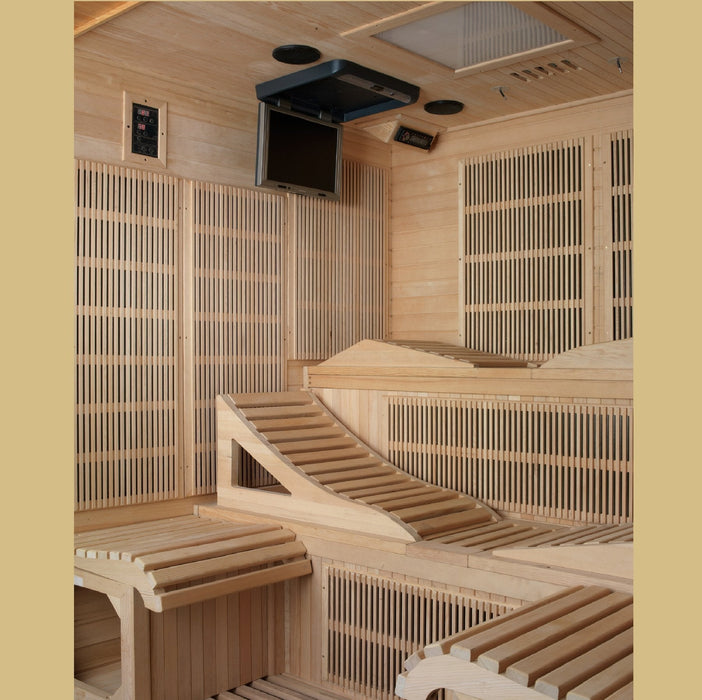 Golden Designs "Monaco Elite" 6-person PureTech Near Zero Far Infrared Sauna - GDI-6996-01