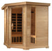 Golden Designs "Monte Carlo Elite" 4-5-person Corner PureTech Near Zero EMF Far Infrared Sauna - GDI-6445-01 - PrimeFair