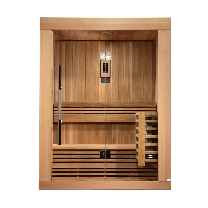 Golden Designs Sundsvall Edition 2 Person Traditional Steam Sauna Canadian Red Cedar - Gdi-7289-01