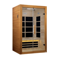 Golden Designs Toulouse 2 Person Ultra Low EMF FAR Infrared Sauna - DYN-6208-01