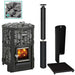 Harvia Legend 150 BK Pkg Wood-Burning Sauna Stove Package, 16kW