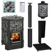 Harvia Legend 150 BK WH Pkg Wood-Burning Sauna Stove Package, 16kW