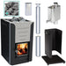 Harvia Pro 20 SS WH Pkg Wood-Burning Sauna Stove Package, 24kW