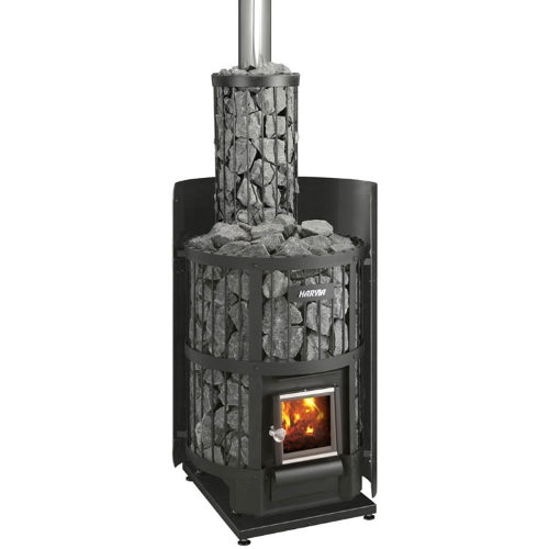 Harvia Legend 150 BK WH Pkg Wood-Burning Sauna Stove Package, 16kW - image 4