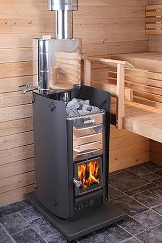 Harvia PRO 26 26kW Sauna Stove — interior bench layout