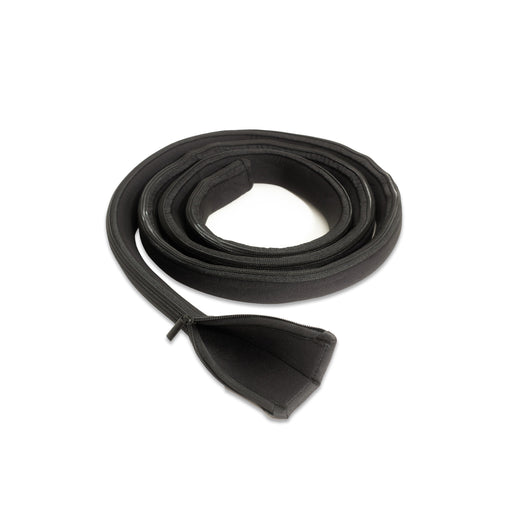 Dynamic Cold Therapy neoprene cold plunge hose cover pair shown with sizing details