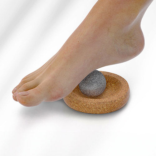 Hukka Mini SoleJoy Sauna Massage Stone w/ Natural Cork Base, Sphere - image 2
