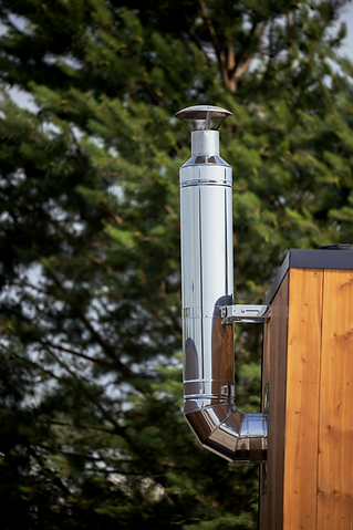 HUUM Thru-Wall Chimney Sauna Wood Stove Chimney Set, Thru-Wall - image 2