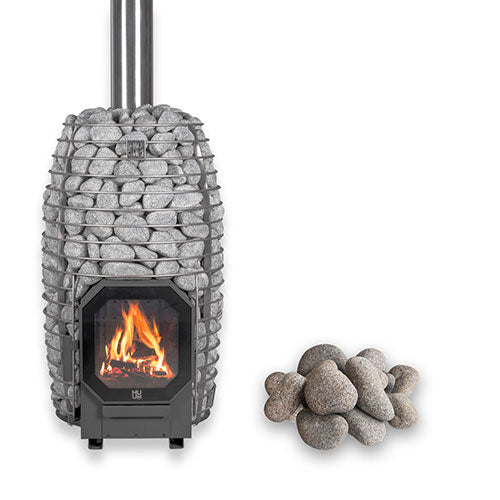 HUUM HIVE Flow Mini Pkg Wood-Burning Sauna Stove Package, 8.5kW