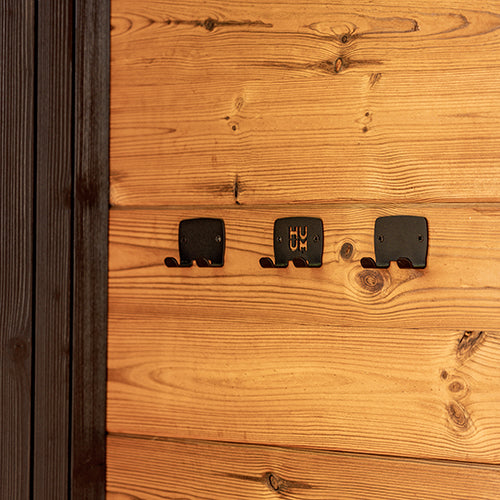 HUUM OVO Towel Hook Set Sauna Design Towel Hook Set, Black - image 3