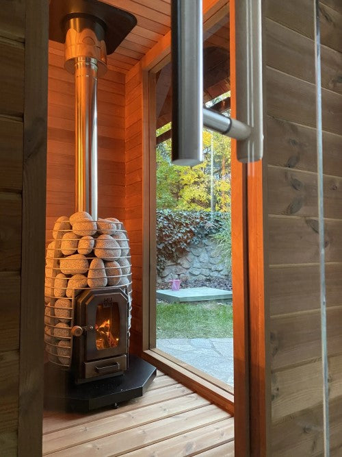 HUUM Thru-Ceiling Chimney Sauna Wood Stove Chimney Set, Thru-Ceiling - image 2