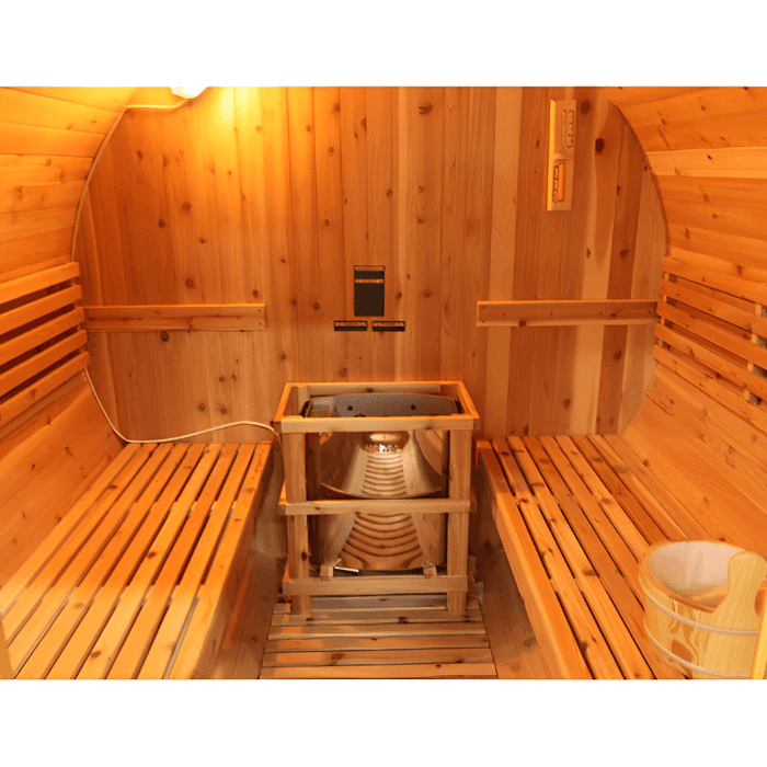 Sunray Galley 4-Person Traditional Barrel Sauna Galley 400SH