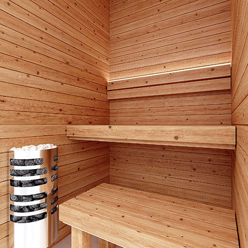 SaunaLife HST44 Luxury 4’ x 4’ Indoor Traditional Sauna Kit Precision - image 18