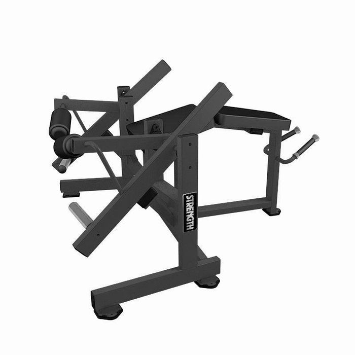 Muscle D Fitness Excel Iso-Lateral Leg Curl - Muscle D Fitness - Plate Load Hamstring Curl Machine — front view