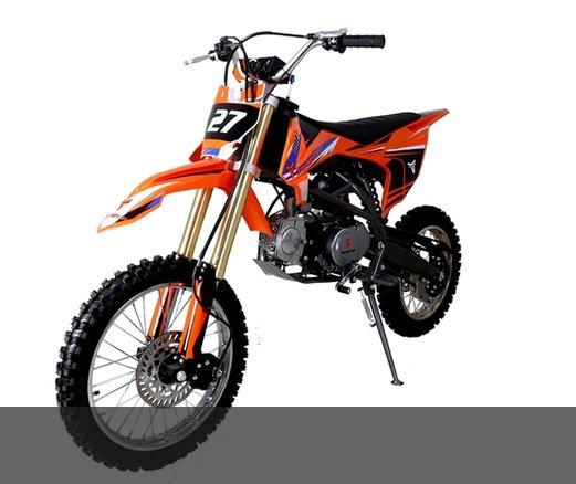 Tao Motor ULTRA-PRO DB27 Deluxe Dirt/Pit Bike, 4 speed manual trans, 35-inch Seat Height Kick Start, Manual Trans. CA Legal