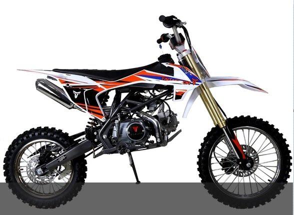 Tao Motor ULTRA-PRO DB27 Deluxe Dirt/Pit Bike, 4 speed manual trans, 35-inch Seat Height Kick Start, Manual Trans. CA Legal