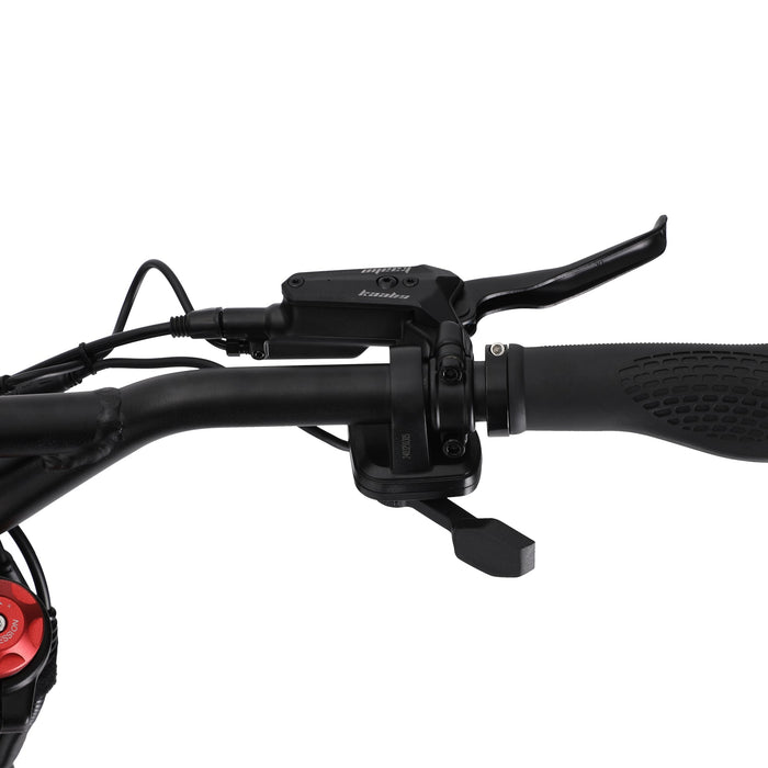 Kaabo GTR Max electric scooter throttle and brake handlebar controls designed for high-speed performance riding