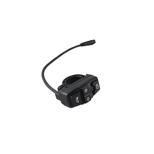 Kaabo USA Electric Scooter Horn, headlight, turn signal control button — side profile