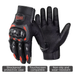 Kaabo motorcycle-grade riding gloves — shockproof knuckle armor, touchscreen-compatible fingertips, non-slip wear-resistant palms — recommended safety gear for Kaabo electric scooter riders