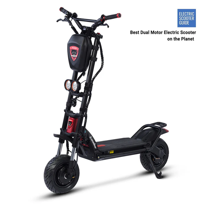 Kaabo Warrior 11 Pro+ electric scooter 45 degree view showing dual motor all-terrain design