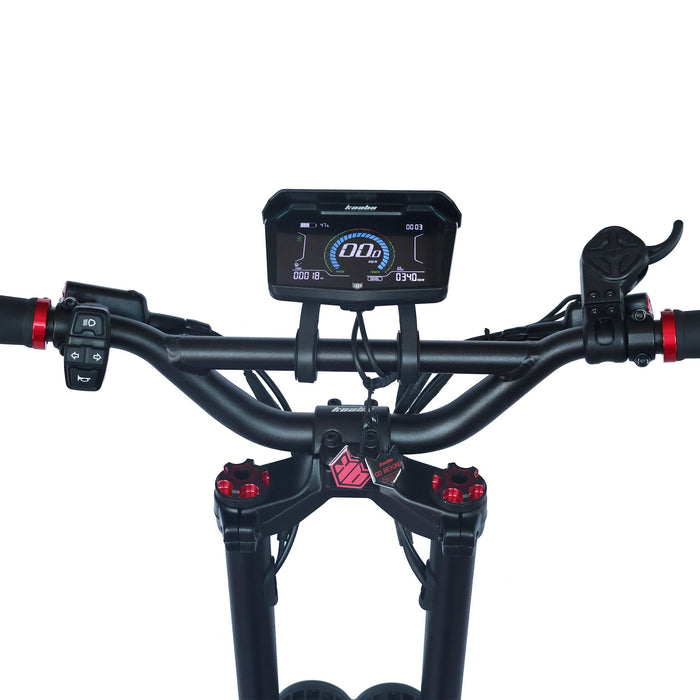 Kaabo Warrior X Max smart central display with NFC unlock and real-time riding data