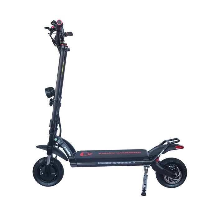 Kaabo Warrior X Max dual-motor electric scooter side profile with all-terrain CST tires