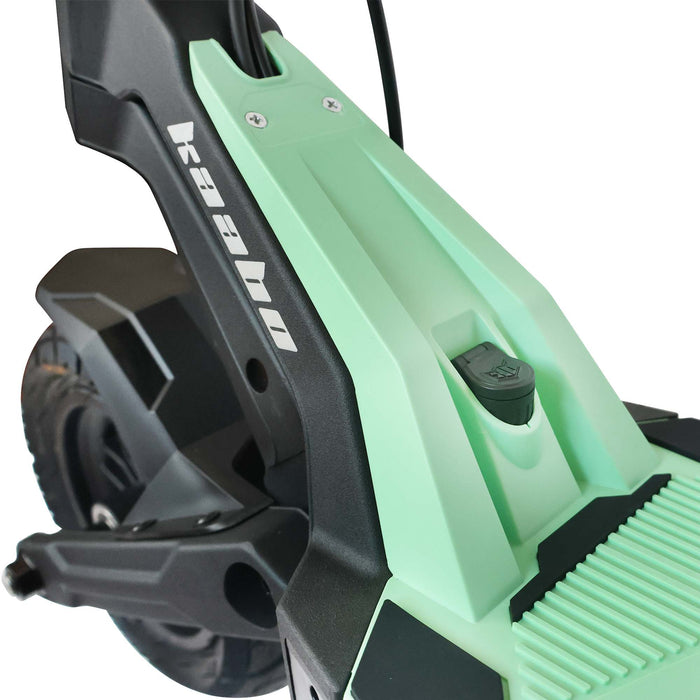 NFC tap-to-unlock system on Kaabo Urban electric scooter