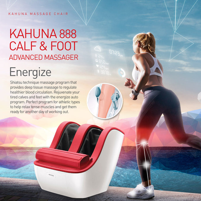 Kahuna Massage Chair 3D Slim Beauty Calf & Shiatsu Foot Massager 