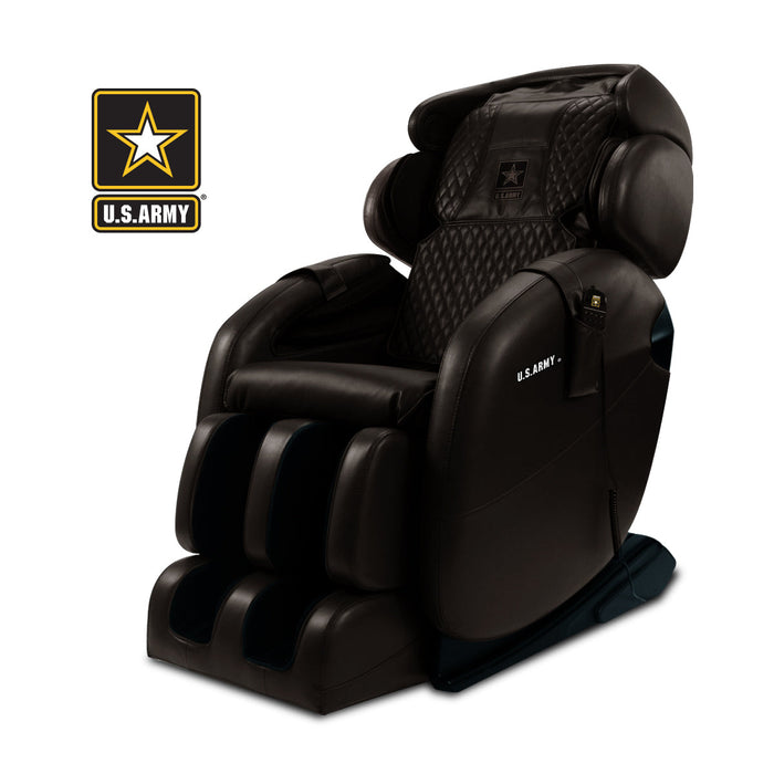 Kahuna Massage Chair Space-Saving Zero Gravity Full-Body Recliner - Lm-6800S Chocolate/Brown Army