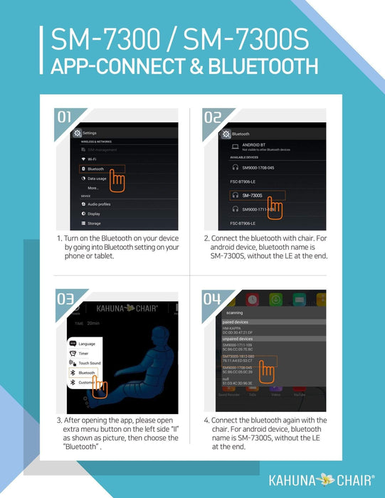 Kahuna SM-7300S Premium SL-track Massage Chair