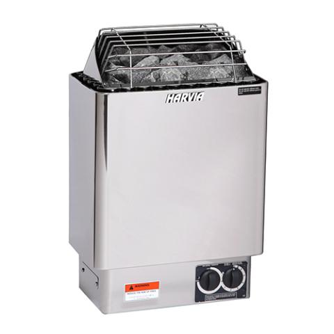 Harvia KIP80B 8kW Electric Sauna Heater with Built-In Controls — exterior view
