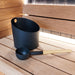 KOLO Sauna Set 4 Sauna Bucket and Ladle Set, Bamboo/Aluminum, 1.3 Gal - image 2