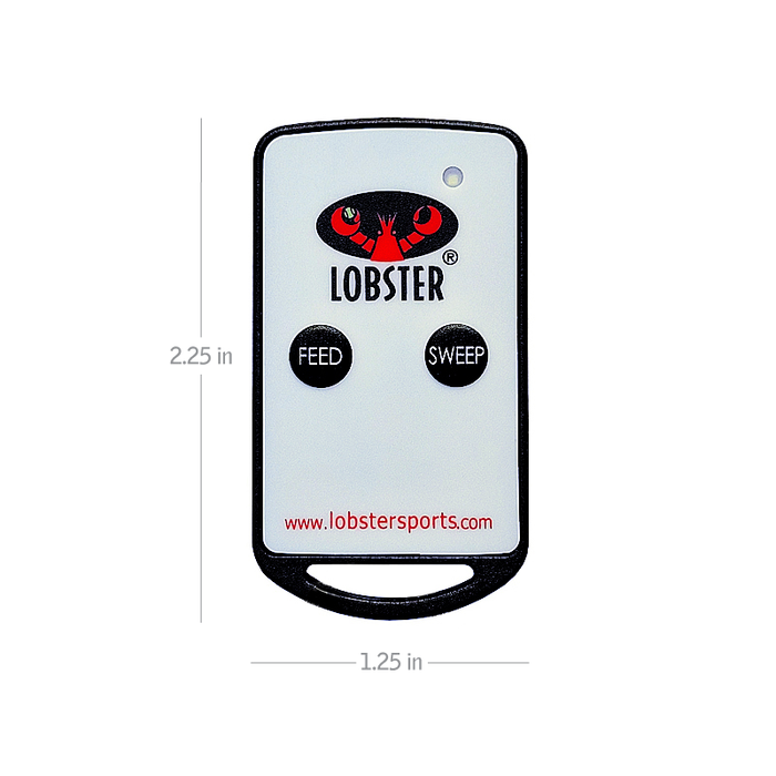 Lobster elite 2-function remote control dimensions