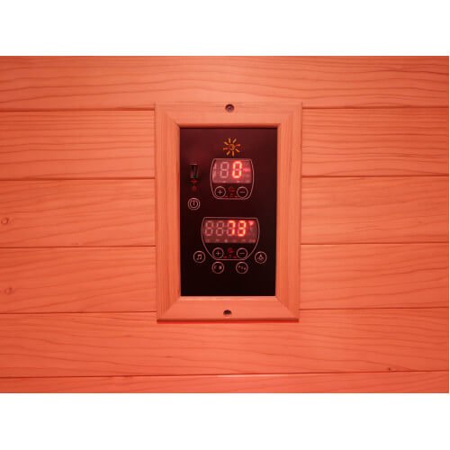 SunRay Logan 2-Person Outdoor Infrared Sauna 200D6 — rear panel