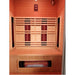SunRay Logan 2-Person Outdoor Infrared Sauna 200D6 — interior lighting