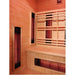 SunRay Logan 2-Person Outdoor Infrared Sauna 200D6 — glass door detail