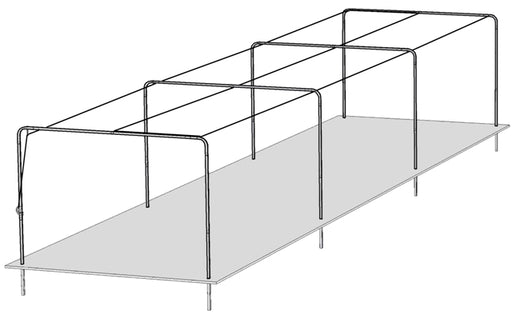 Trigon Sports 4-Section Batting Tunnel Frame Kit