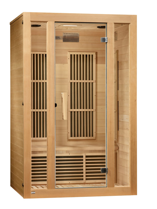 Maxxus Seattle 2-person near zero EMF sauna left side view