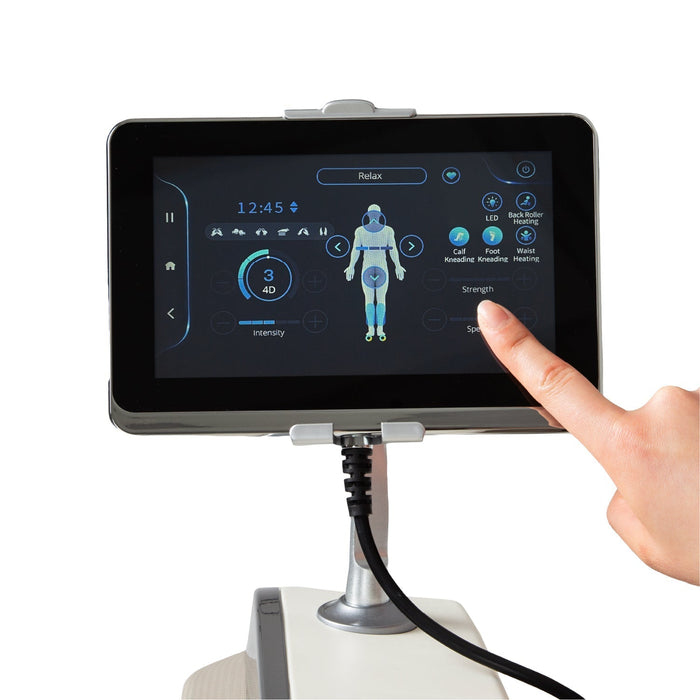 Osaki JP-Nexus 4D Made in Japan – 4D Massage Mechanism & SL side profile showing SL-Track length