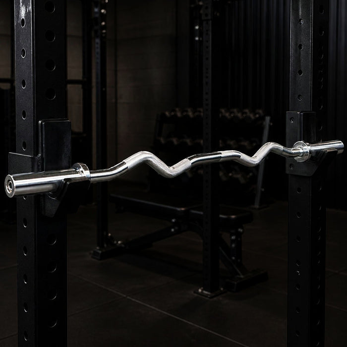 Body Solid 2-Inch Olympic Curl Bar OB47 angle view