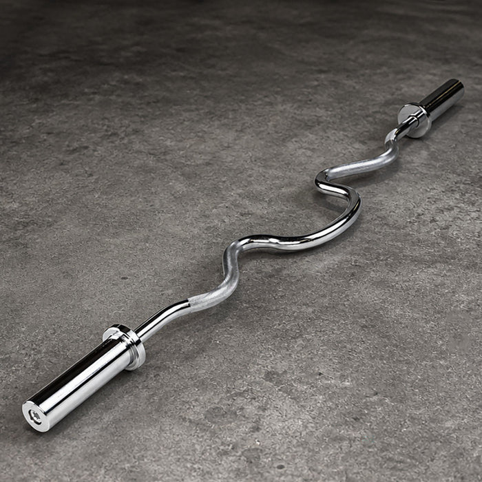 Body Solid 2-Inch Olympic Super Curl Bar OB48 angle view